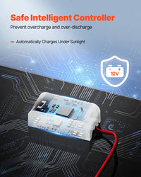 12V Monokristallines Solarpanel-Kit 20W Batterieladegerät Controller IP67