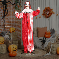 165cm Animatronic Halloween Clown Gruselfigur LED Licht Sound Horror Deko