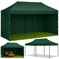 Faltpavillon 3x6m Partyzelt Gartenzelt Verkaufszelt Marktzelt Grün UV