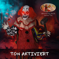 173cm Animatronik Halloween Leuchtaugen Sound Bewegung Deko