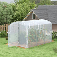 Foliengewächshaus 3x2x1,95m Tunnelgewächshaus Tomatenhaus