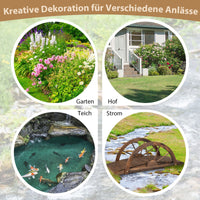 Gartenbrücke Holzbrücke Teichbrücke Zierbrücke 101x48x38cm Geländer