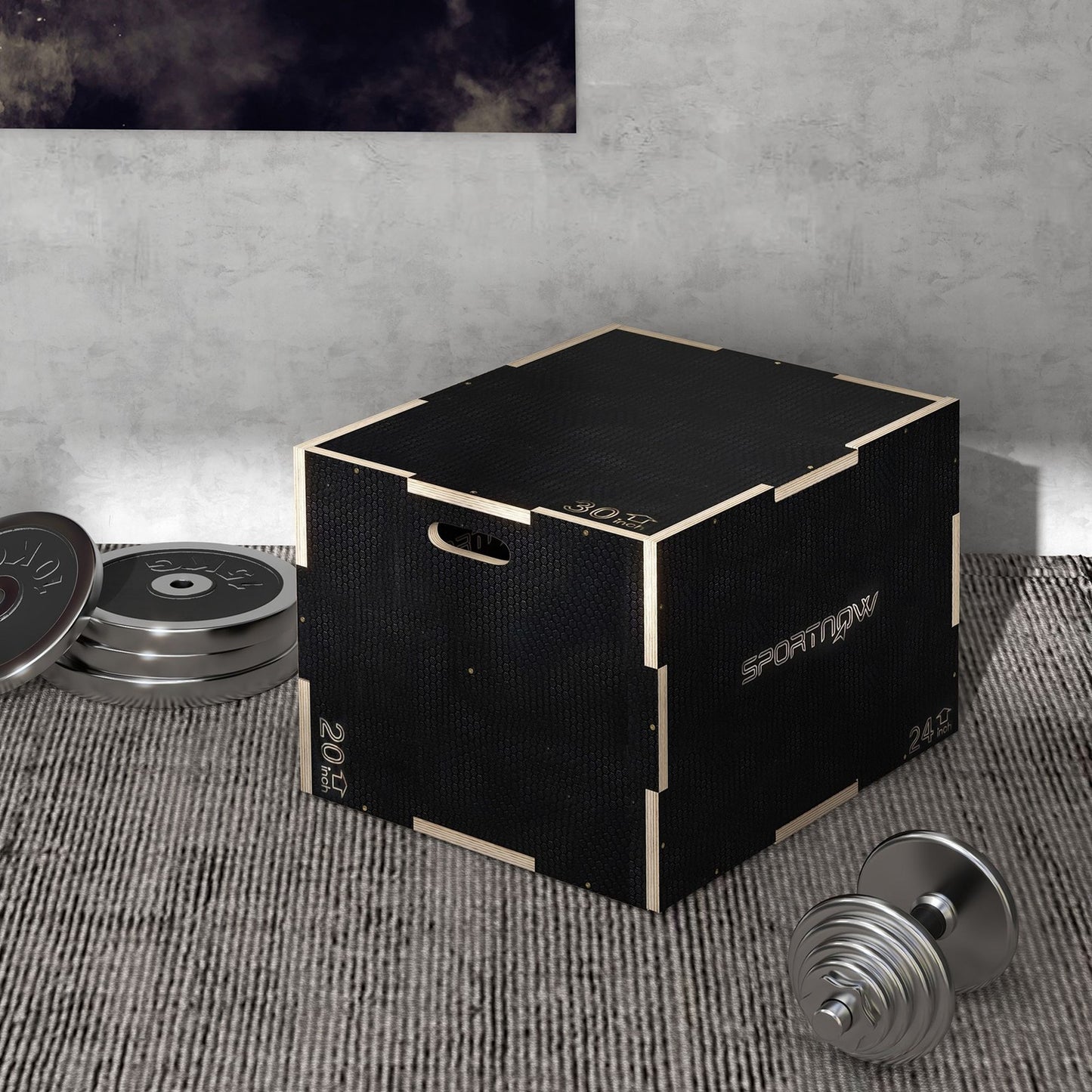 3in1 Plyo Box Sprungbox Holz Plyometric Box Jump Training Crossfit