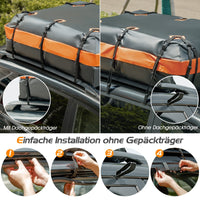 600 L Dachbox Dachkoffer Faltbar Aufbewahrungsbox Dachtasche 132x100x43 cm