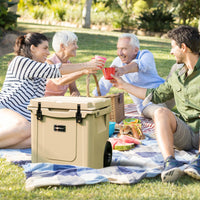 43L Kühlbox Bewegbar Kühltruhe Camping Outdoor Thermobox Isolierbox