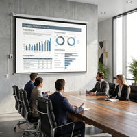 Beamer Leinwand Elektrisch 171x130cm Fernbedienung 4:3 Format