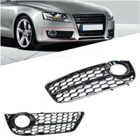 Stoßstange Nebelscheinwerfer für Audi A5 08-11 Wabengitter Grill Abdeckung