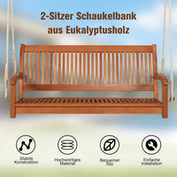 2-Sitzer Hängebank Gartenschaukel Schaukelbank Outdoor Gartenbank