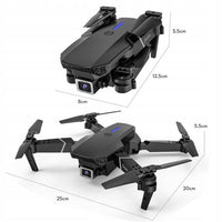 Drohne 4K Dual Kamera WiFi HD RC Quadrocopter Spielzeug 3 Akkus
