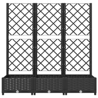 XXL Pflanzkuebel Spalier Rankgitter 120x40x121cm Pflanzkasten Blumenkasten