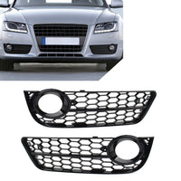 Stoßstange Nebelscheinwerfer für Audi A5 08-11 Wabengitter Grill Abdeckung
