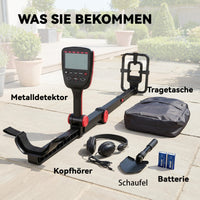 Metalldetektor Faltbar Metallsuchgerät Metallsuche Detektor Suchgerät Wasserfest