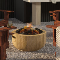 Feuerschale 61x61x39cm Feuerkorb Camping Gartenschale Feuer
