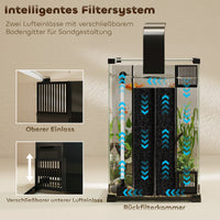 Aquarium Komplettset 36L LED Beleuchtung 30x30cm