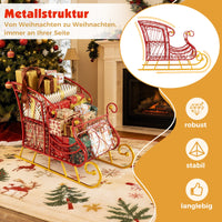 Weihnachtsschlitten Metallschlitten Schlittenkorb Weihnachtsdekoration Schlitten