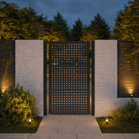 Gartentor Zauntor Hoftor Stahl 105x200cm Anthrazit Tor
