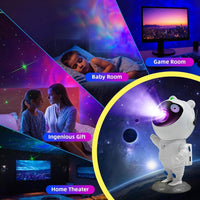 LED Sternenhimmel Projektor Astronaut Nachtlicht USB Fernbedienung