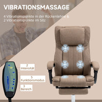 Bürostuhl Massagefunktion Liegefunktion Schreibtischstuhl Fußstütze