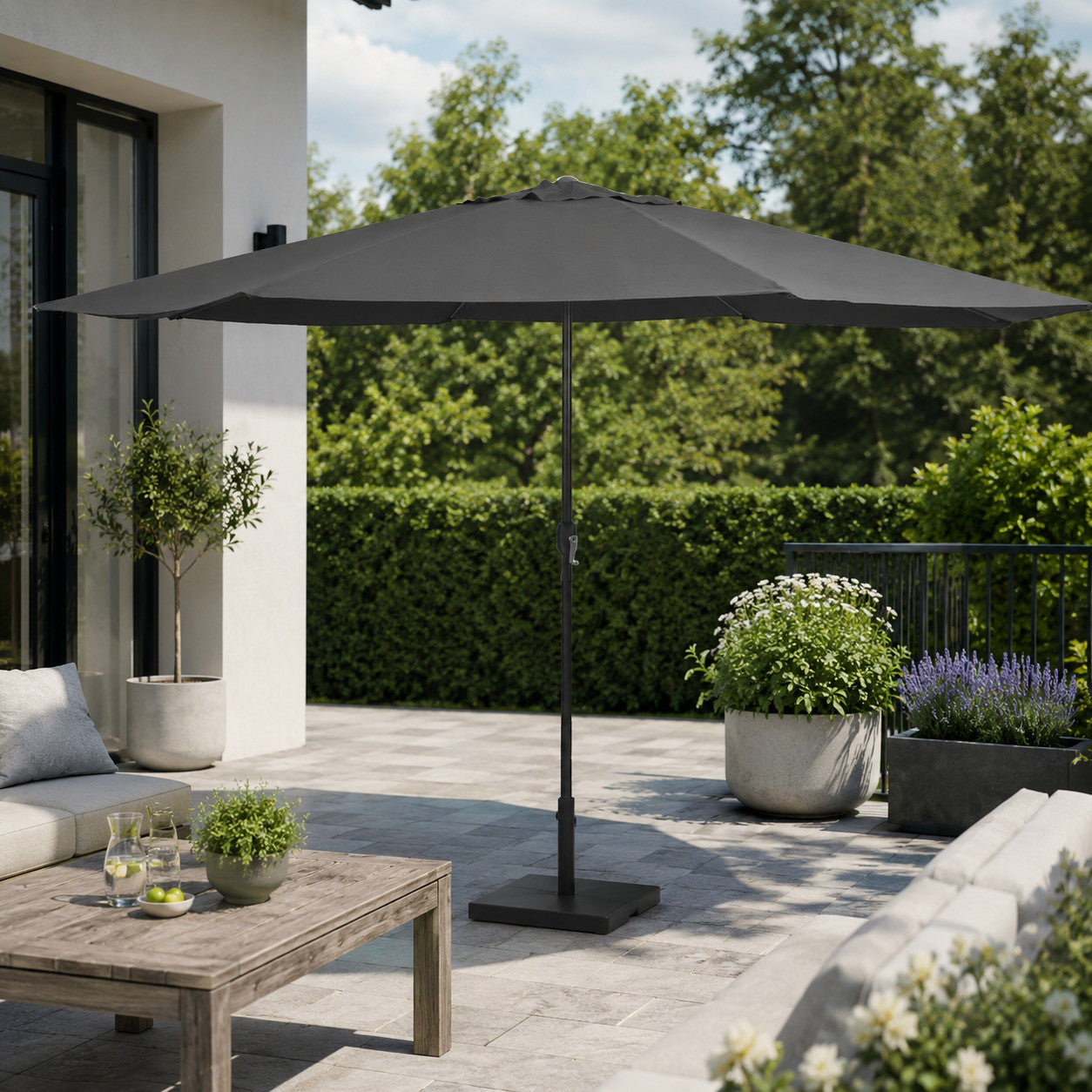Sonnenschirm Gartenschirm Kurbelschirm Schirm Garten