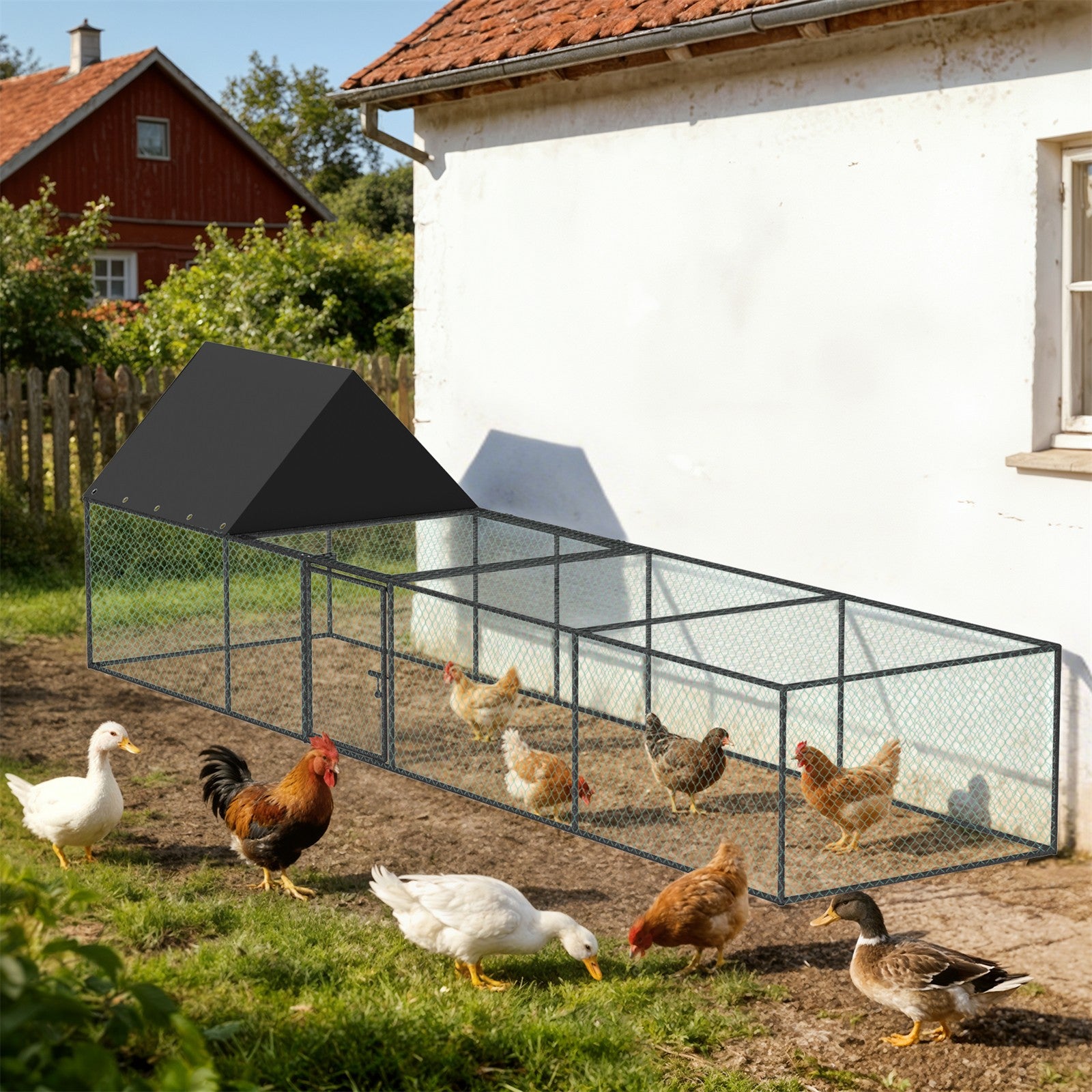 Hühnerstall Auslauf Hühnervoliere Hühnerhaus Freilauf Geflügelstall
