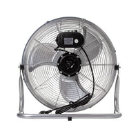 Bodenventilator 16 Zoll 40 cm Standluefter 90W Edelstahl 3 Stufen Silber
