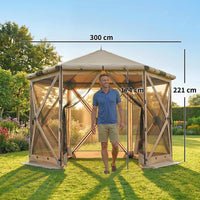 Faltpavillon 300x260x221cm Pop-Up Pavillon Gartenzelt Partyzelt