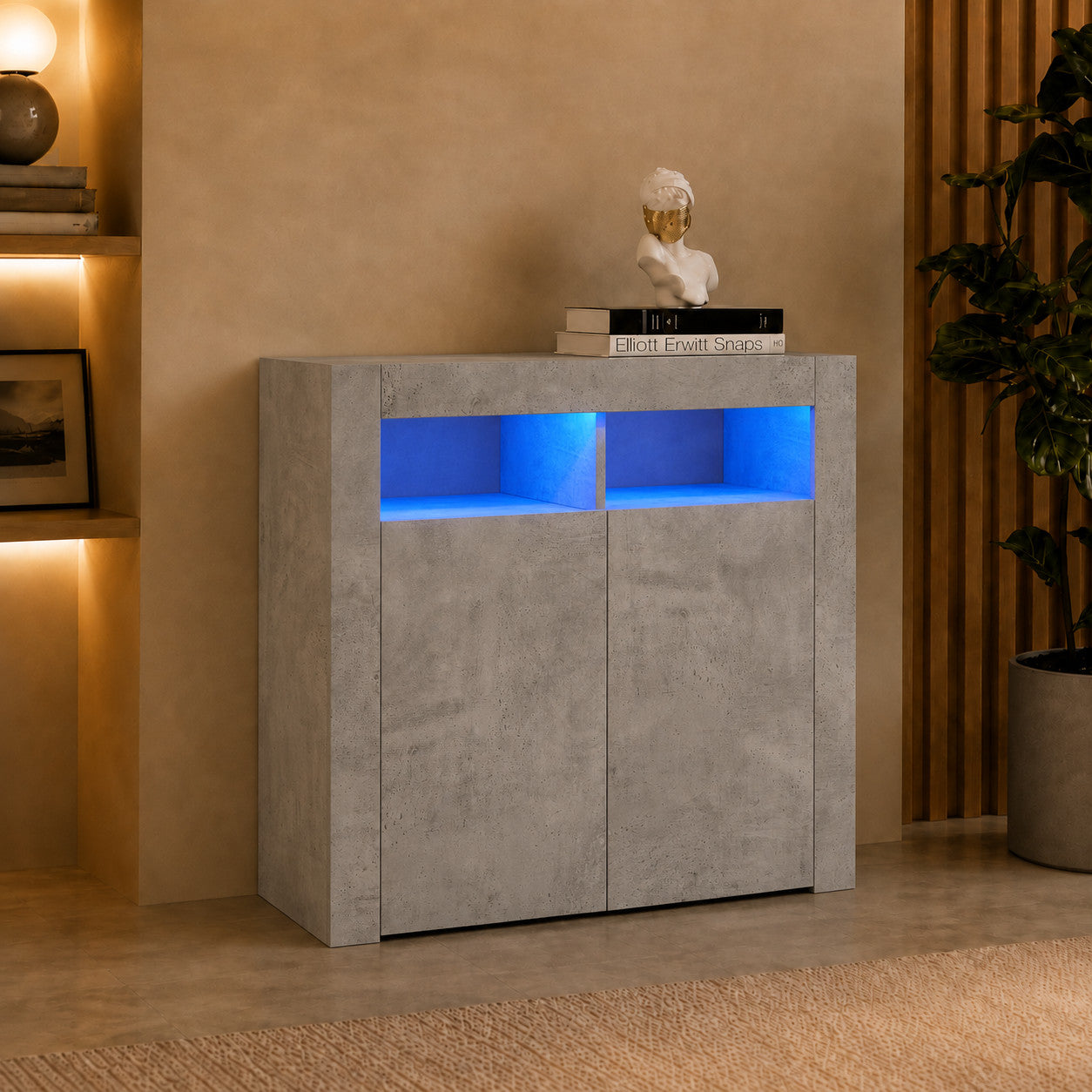 Sideboard TV-Schrank RGB LED Beleuchtung Kommode Highboard