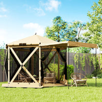 Faltpavillon 300x260x221cm Pop-Up Pavillon Gartenzelt Partyzelt