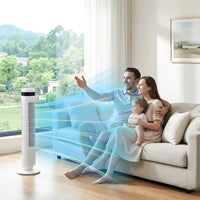 Turmventilator Fernbedienung 60W Touch Timer Oszillierend 90cm Weiss