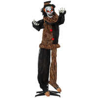 153cm Animatronic Halloween Horror Clown Gruselfigur Deko Sound Licht Effekte