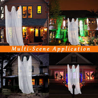 Halloween Geist Skelett Hängedeko 330cm Gruseldeko Horror Party Dekoration