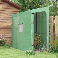 Gewächshaus Foliengewächshaus 200x80x200cm Treibhaus Frühbeet