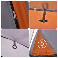 Familienzelt 9 Personen Kabinenzelt Vorzelt Campingzelt 563x328x229cm