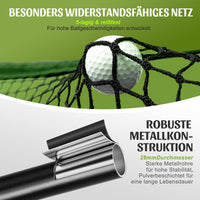 Golf Trainingsnetz Abschlagnetz Ballrücklauf Seitenschutz 304x217cm Outdoor