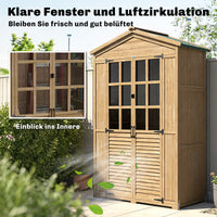 Gartenschrank Geräteschuppen Gartenschuppen Gartenhaus 128x60x197cm