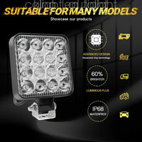 10x 48W LED Arbeitsscheinwerfer 12V 24V Offroad Traktor LKW Bagger