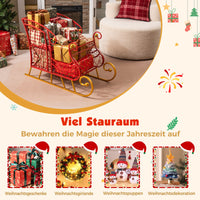 Weihnachtsschlitten Metallschlitten Schlittenkorb Weihnachtsdekoration Schlitten