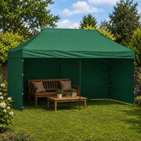 Faltpavillon 3x6m Partyzelt Gartenzelt Verkaufszelt Marktzelt Grün UV