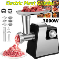 3000W Elektrischer Fleischwolf Edelstahl Wurstmaschine Wurstfüller