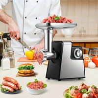 3000W Elektrischer Fleischwolf Edelstahl Wurstmaschine Wurstfüller