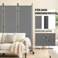 Raumteiler 5-teilig 252x170cm Paravent Sichtschutz