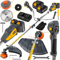 Akku Freischneider Motorsense Rasentrimmer Brushless 42V 2x4Ah 380mm