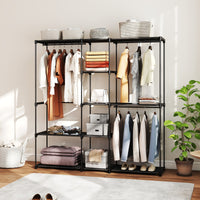 Kleiderschrank 182x43x185cm Offen Schrank Kleiderbügel