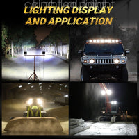 10x 48W LED Arbeitsscheinwerfer 12V 24V Offroad Traktor LKW Bagger