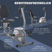 Liegeergometer Magnetwiderstand 110kg Heimtrainer Gym Training