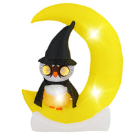 155cm Halloween Eule Outdoor LED Aufblasbar Deko Eule