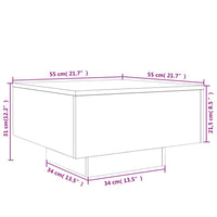 LED Couchtisch Sofatisch Beistelltisch Beleuchtung Tisch
