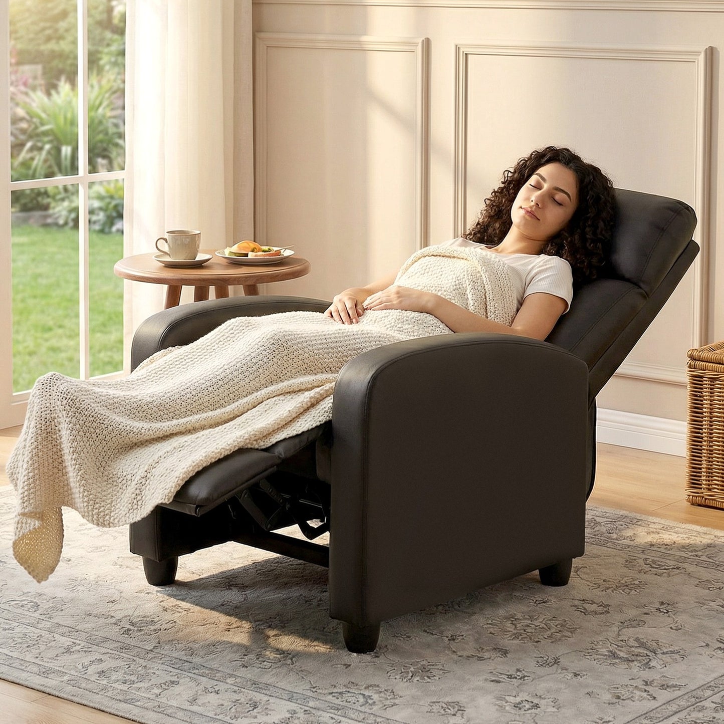 Fernsehsessel Liegefunktion Massagefunktion Relaxsessel Braun Kunstleder