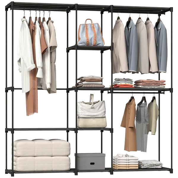 Kleiderschrank 182x43x185cm Offen Schrank Kleiderbügel