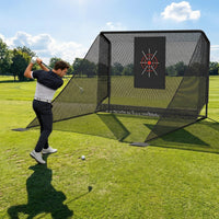 Golf Trainingsnetz Abschlagnetz Ballrücklauf Seitenschutz 304x217cm Outdoor